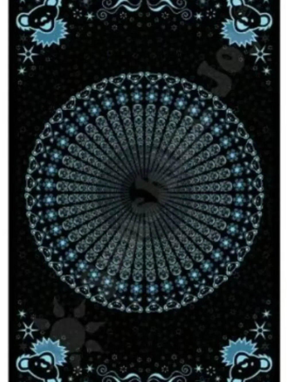 Grateful Dead Peacock Bears Tapestry ~ 53